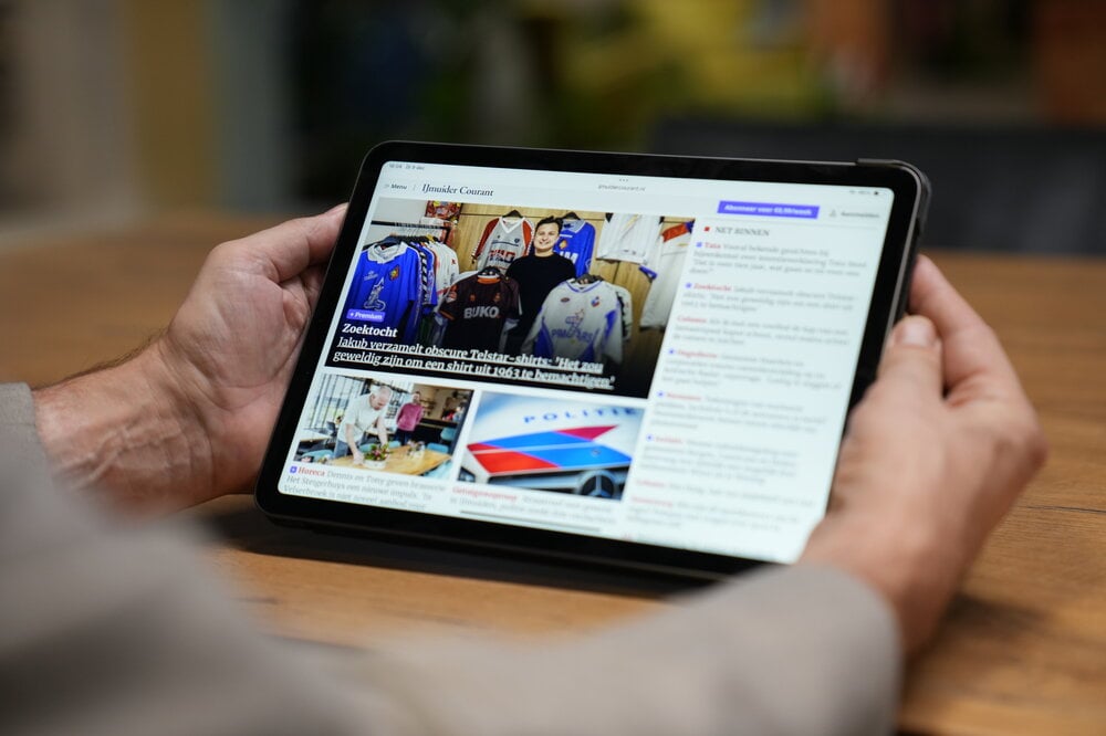 Foto website IJmuider Courant