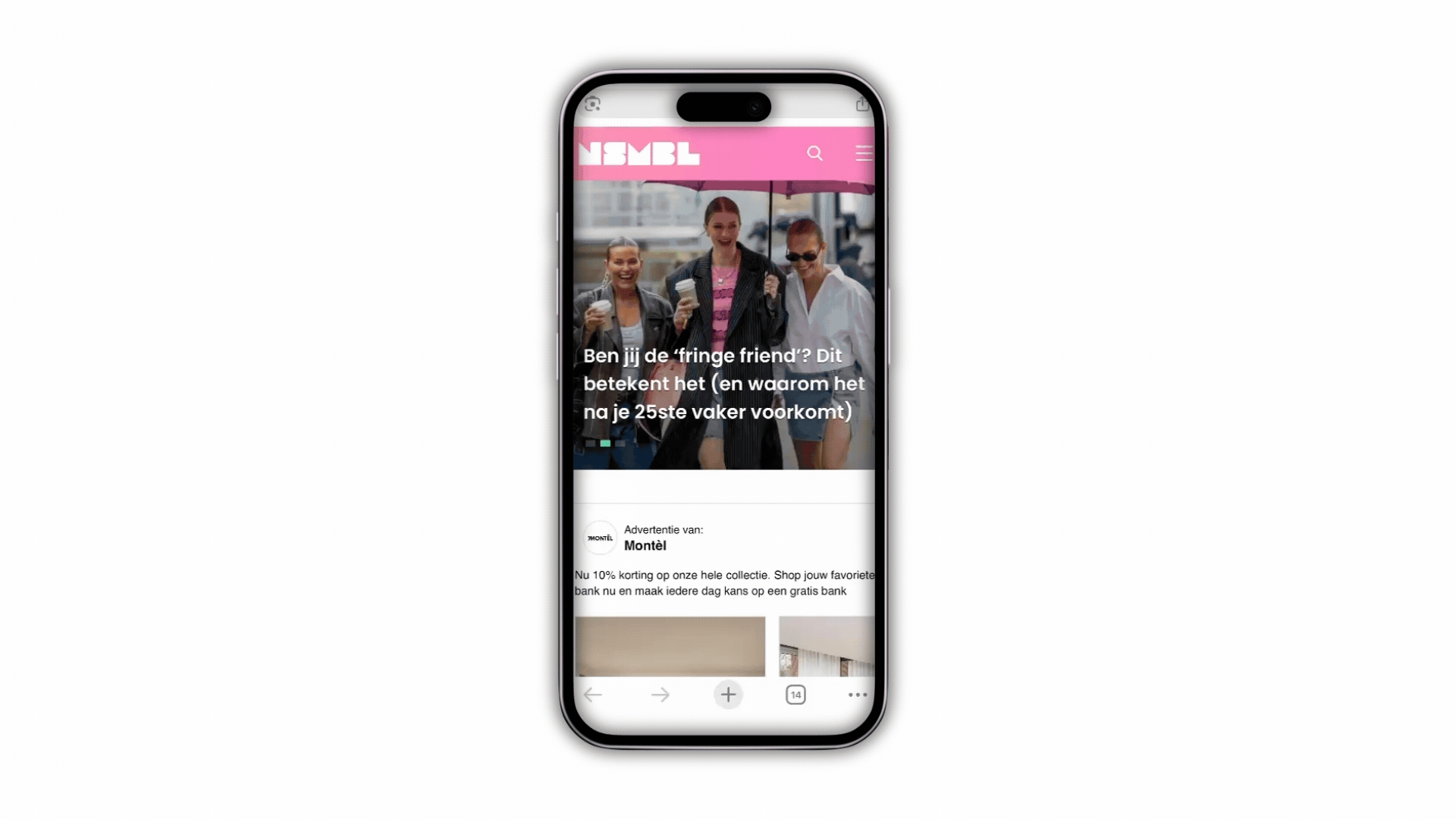 Iphone Native Ad+ Carrousel