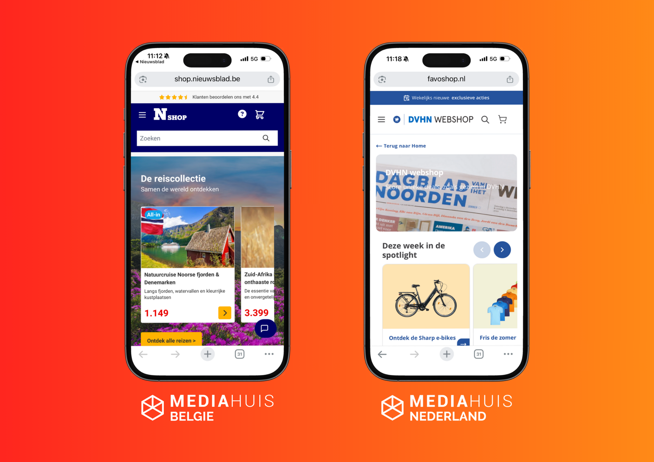 2 telefoons mediahuis webshop