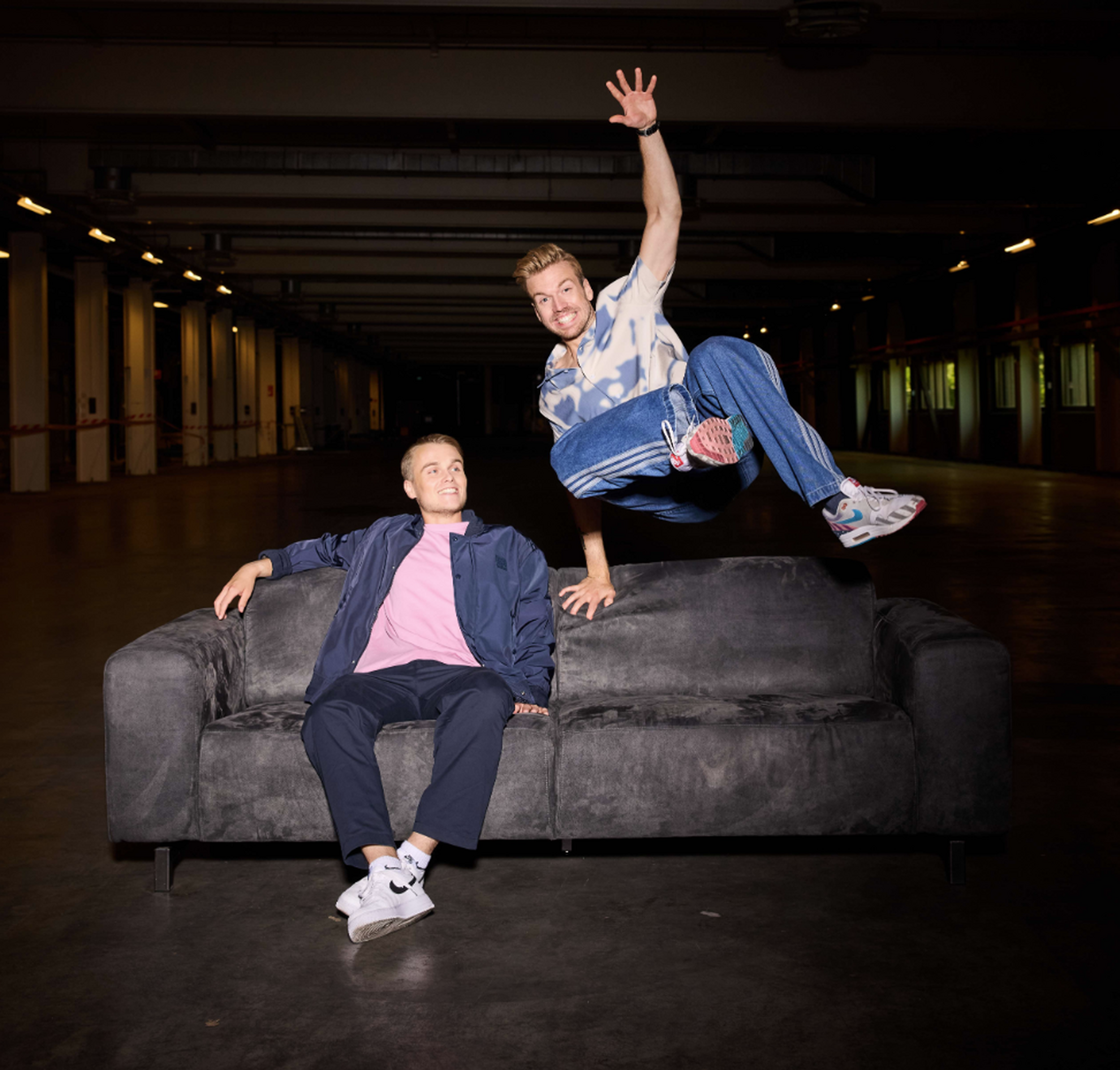 Ochtendshow-duo Marijn en Anoul (credits: SLAM!)