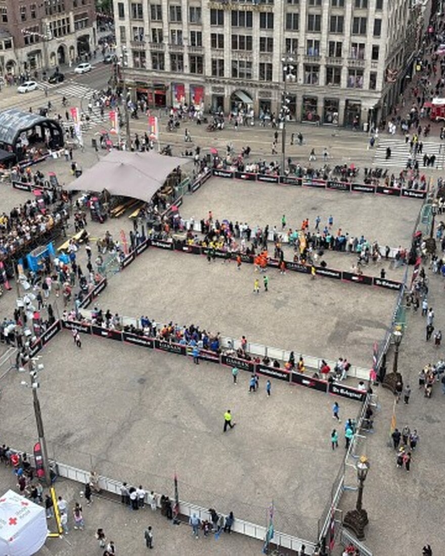 Street soccer final on Dam Square: A day full of energy and togetherness