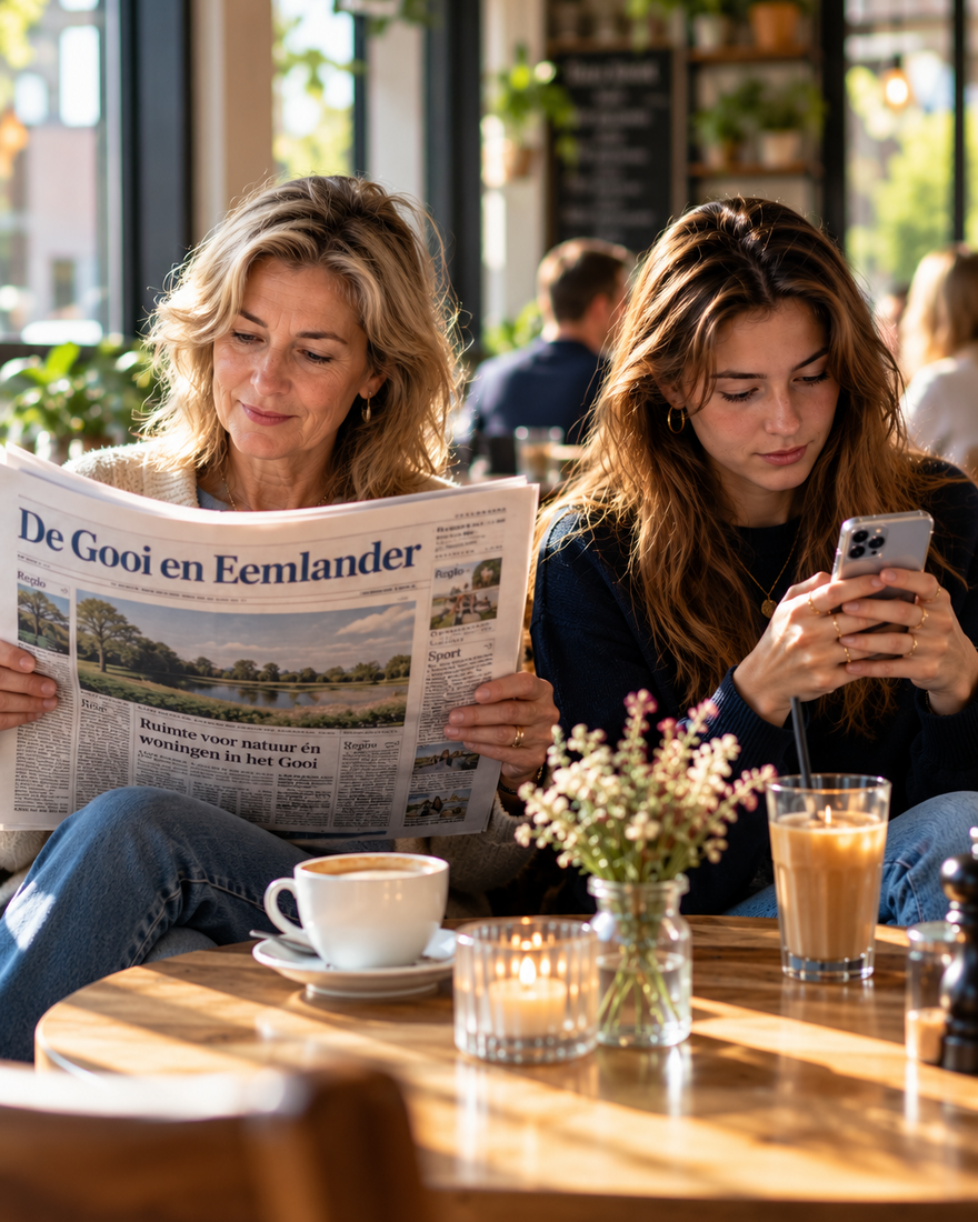 Van TikTok-feed tot krant bij de koffie: zo bepaalt leeftijd ons mediagebruik