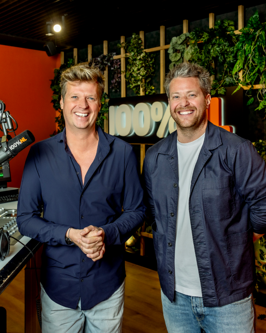 Wietze de Jager en Chris Bergström komende zomer te horen met ochtendshow op 100% NL