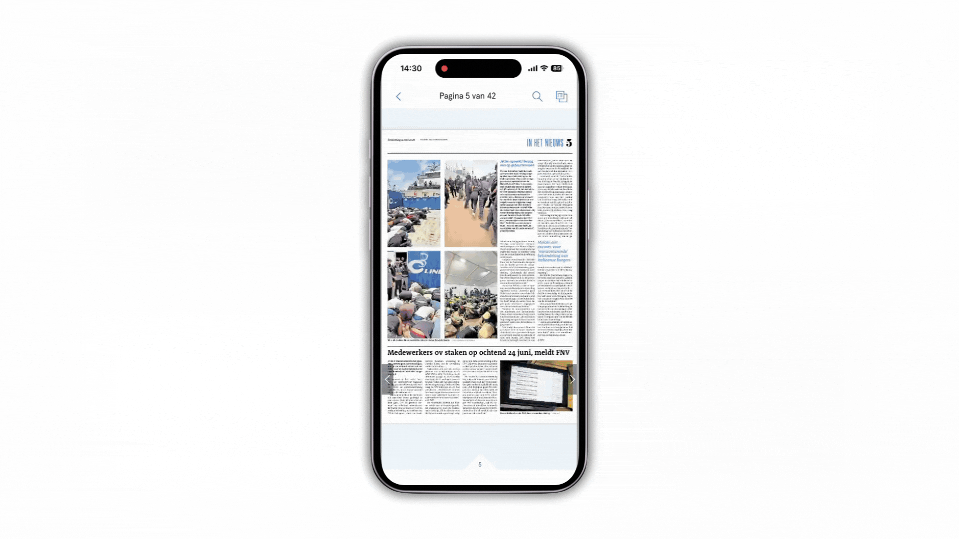 Foto iphone Dagblad van het Noorden